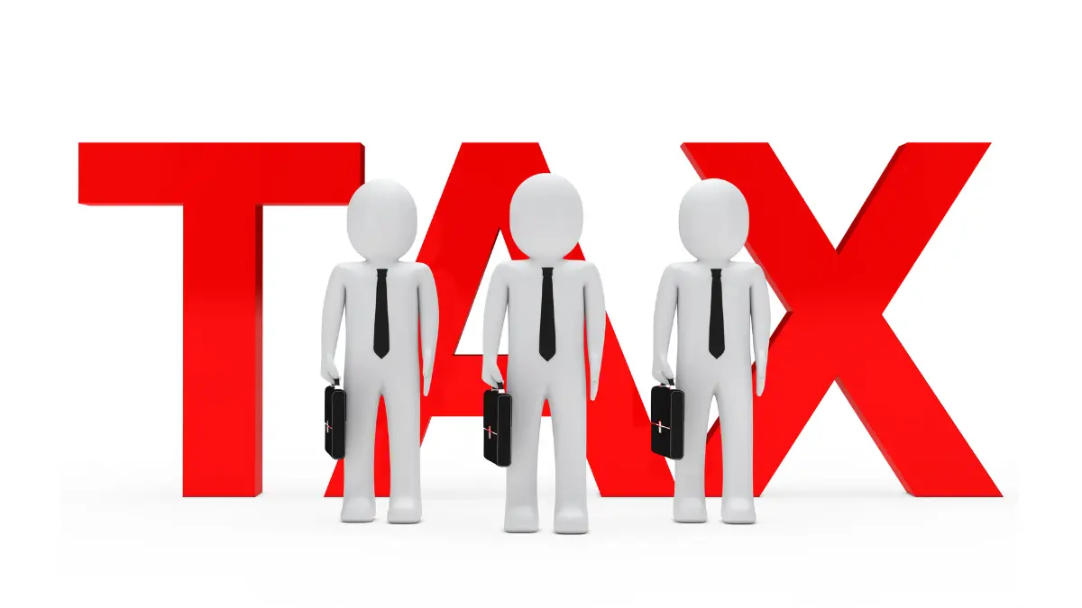 Tax Refund concept showing IRS tax filing, refund processing, and taxpayers