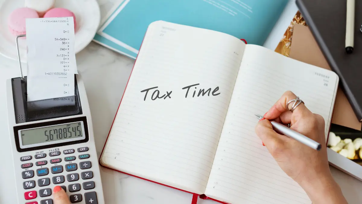 Tax Refund concept showing tax time planning, calculator, and refund calculation for 2026