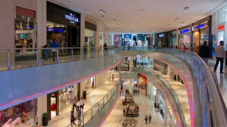 Retail shopping mall representing Business Insurance risks and coverage costs for commercial properties