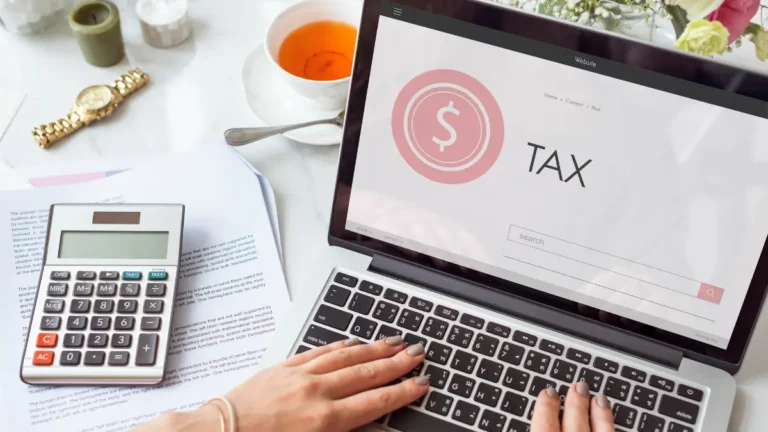 Inheritance tax planning concept showing tax calculations and financial documents related to Inheritance Tax