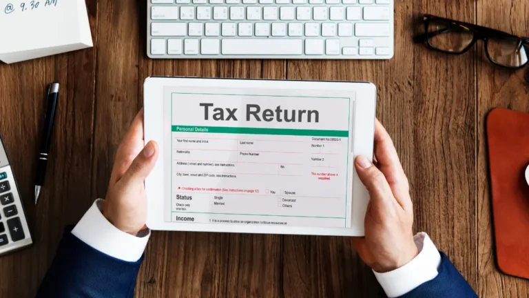 Tax Refund 2026 filing process shown on digital tax return form
