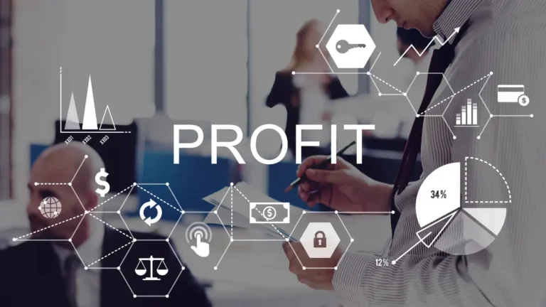 Break Even Calculator profit concept with financial charts revenue growth and business analysis