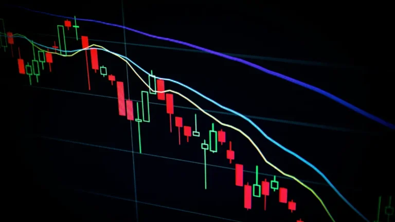 Stock Calculator analyzing stock market chart for profit ROI and tax calculation