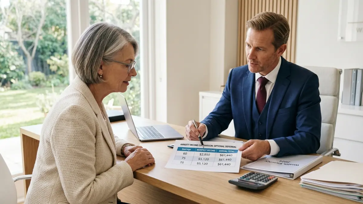 Annuity Payout Rates explained by a financial advisor showing how older ages receive higher monthly annuity income