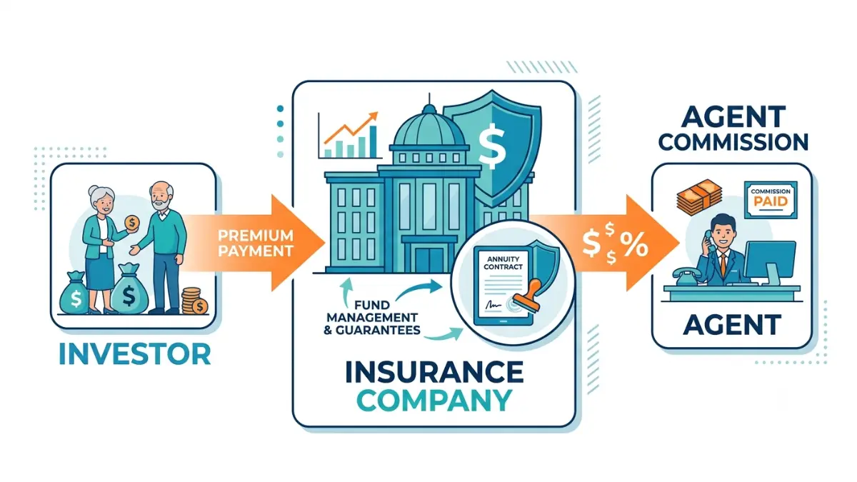 Annuity Red Flags showing how insurance company commissions influence annuity sales recommendations