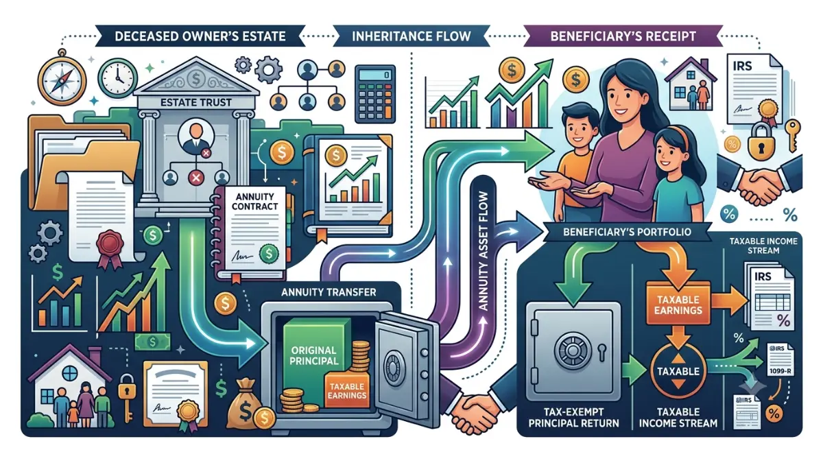 How Are Annuities Taxed when beneficiaries inherit annuity contracts and taxable earnings