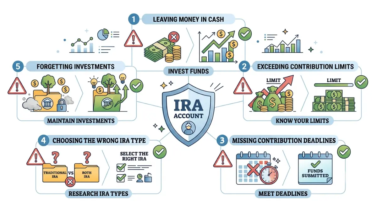 Open an IRA while avoiding the most common retirement account mistakes beginners make