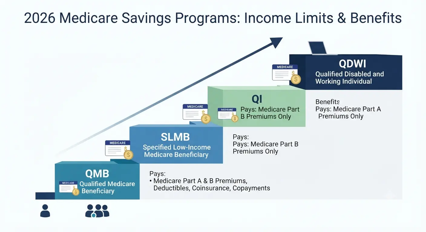 Medicare Savings Program Income Limits in 2026 for QMB, SLMB, QI, and QDWI