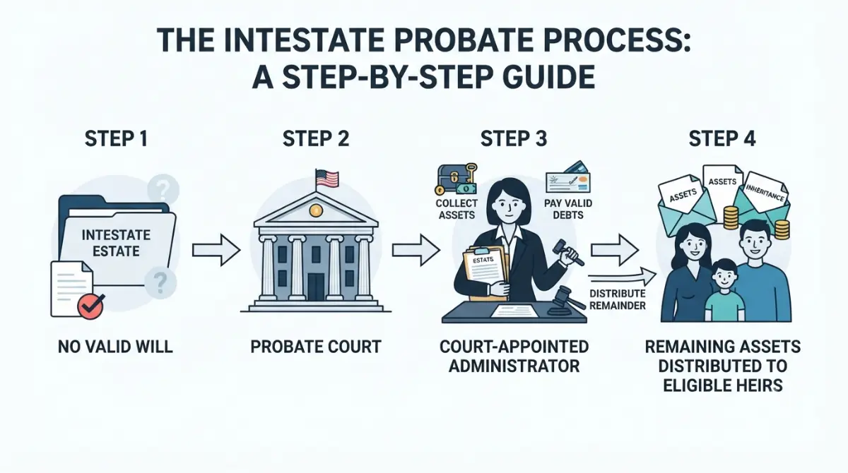 When you die intestate, a court appoints an administrator to manage the estate