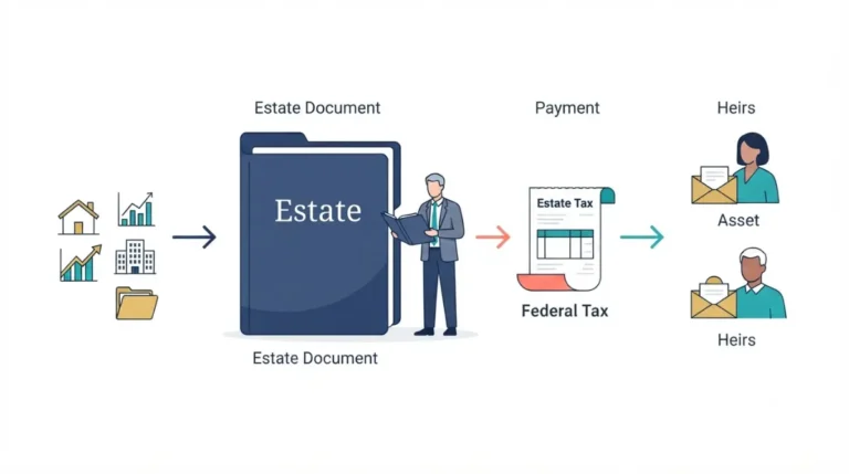 Pays Estate Tax: executor uses estate assets to pay federal estate tax before heirs receive their inheritance.